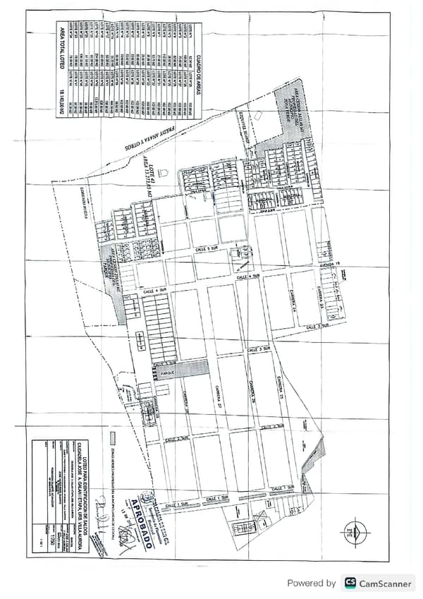 Plano de José A. Galán — 1ª Etapa